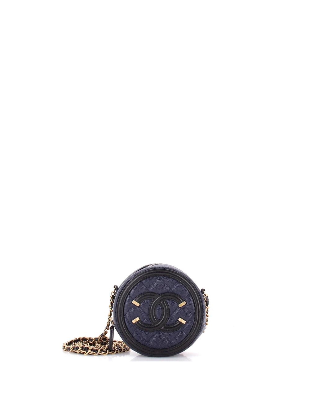 Chanel Filigree Round Clutch With Chain #287683C30B